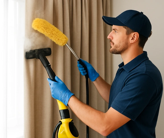 Trusted blind cleaning technician Matty Curtain Cleaning ripley QLD