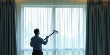 Commercial curtain steam cleaning service ripley hotels offices