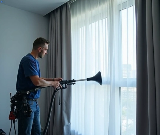 Professional commercial curtain cleaning process equipment Matty Curtain Cleaning ripley